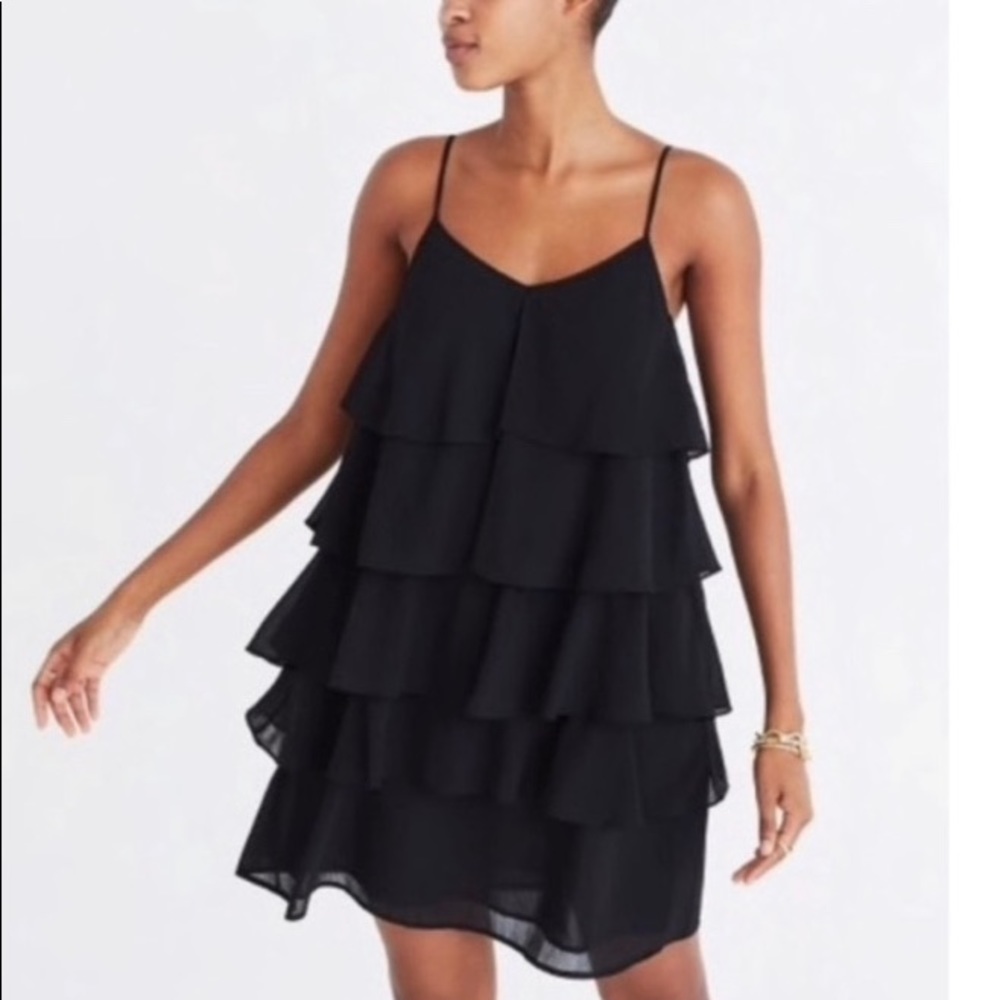 Madewell ruffle dress